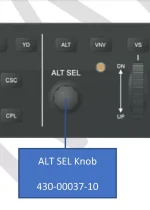 Botão Garmin ALT Select Knob 430-00037-10